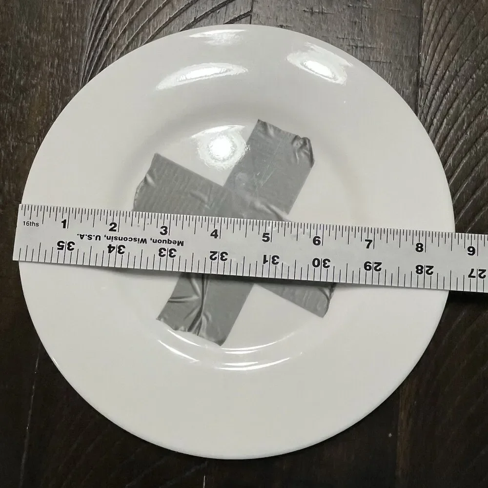 TOO by Blu Dot 4 Place Settings 8 pc - 4 Dinner Plates 4 Salad Plates Duct Tape